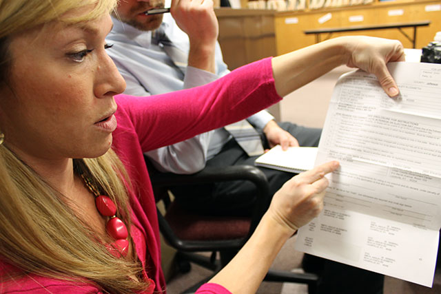 Reboot researchers get a tour of the absentee ballot process in Jefferson County.